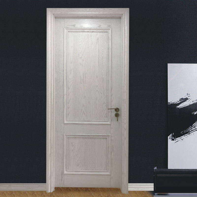 Maiji bedroom door original wooden door pure solid wood red oak solid wood door set door bedroom modern minimalist white interior door