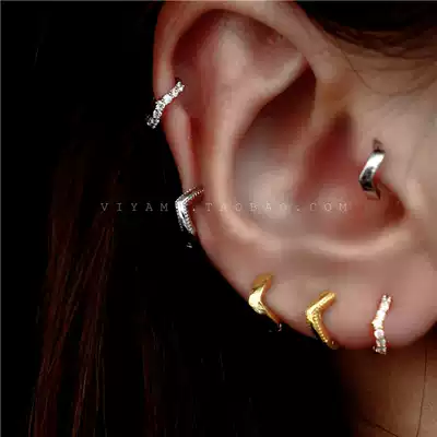 Tide earrings Hyuna Xuanya Xuanmei ear ring ear buckle European and American Crown Baroque advanced ear ring French elegant female