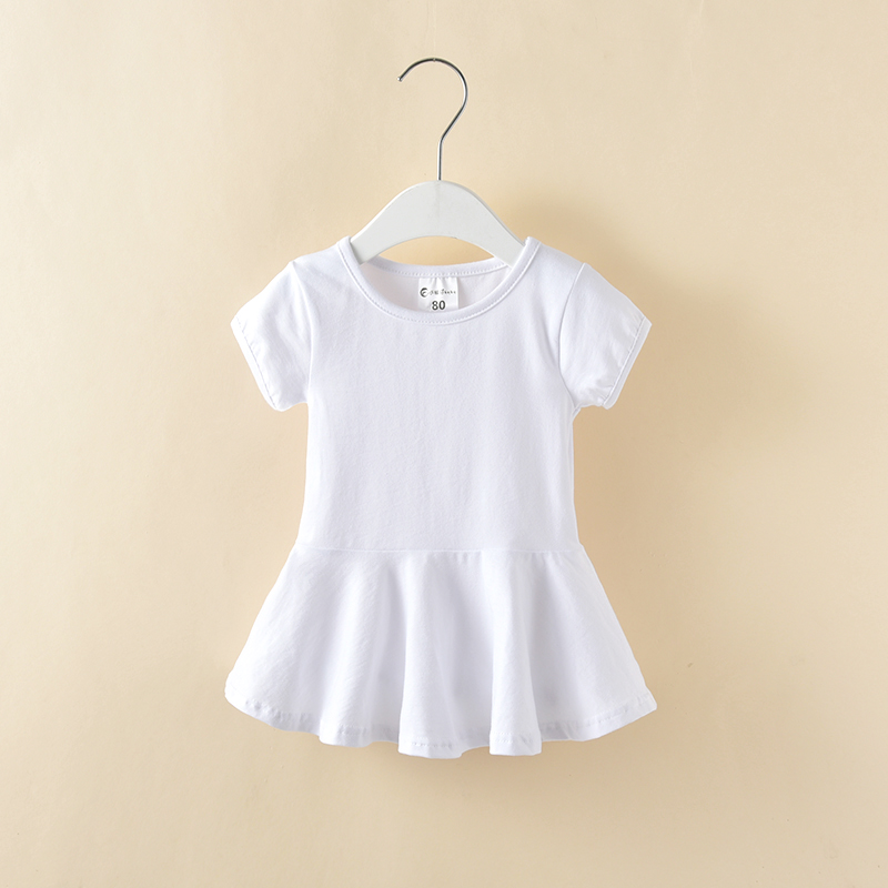 Váy ngắn tay xù cho bé gái 2018 mùa hè mới kiểu váy cotton 1-5 tuổi cho bé quần áo váy mùa hè cho bé gái