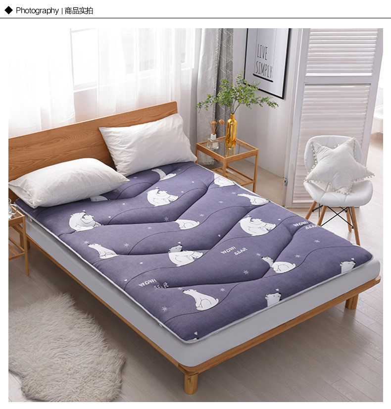 Nệm dày 1,2 m trải sàn ngủ thảm ngủ cho sinh viên ký túc xá 1,5m1,8 giường everon khuyến mãi