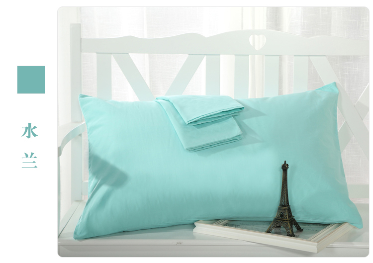 Shu Tong màu vỏ gối nguyên chất cotton đơn dày bộ gối bông 48 74cm một tải gối tựa sofa