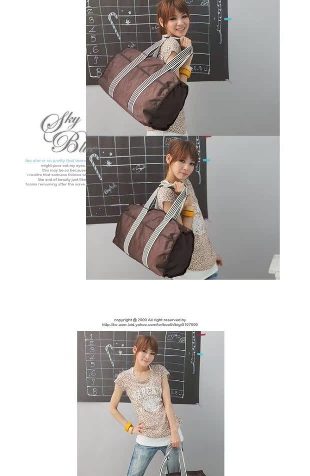 Túi du lịch chống nước nylon túi du lịch có thể gập được túi du lịch dung lượng lớn túi thể dục túi du lịch khoảng cách ngắn túi da du lịch