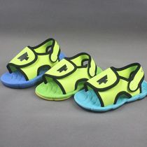  Hong Kong single summer boys sandals Mens baby shoes middle and small childrens shoes soft sole lightweight open toe beach shoes velcro