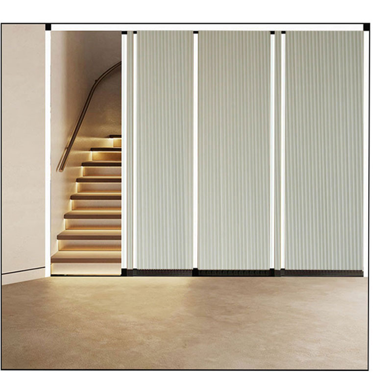 Folding Partition Door Curtain Screen for Entryway, Simple Office Movable Soundproof Partition Wall, Bedroom Balcony Divider