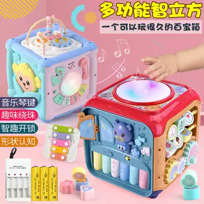 Children's toy six-sided hand clapping drum 8 baby puzzle multi-function 0-1 year old boy 3-6-12 months early music education