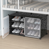 College Student Dorm Room Lady Dorm Room Bed Lower Bed Bottom Table Under Mini Double Layer Small Shoes Shelf Bedroom Creative Simple Shoe Cabinet