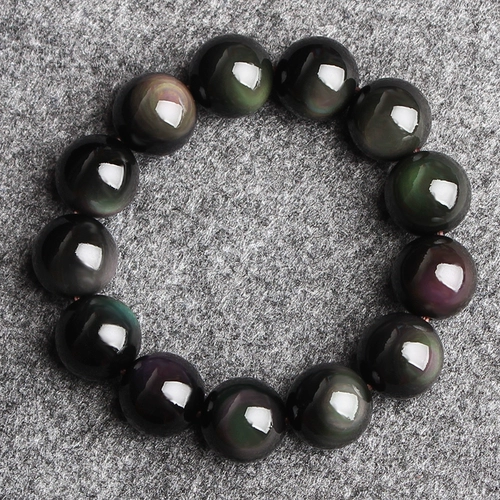 知客 Натуральный радужный браслет из натурального камня, оберег на день рождения подходит для мужчин и женщин, аксессуар