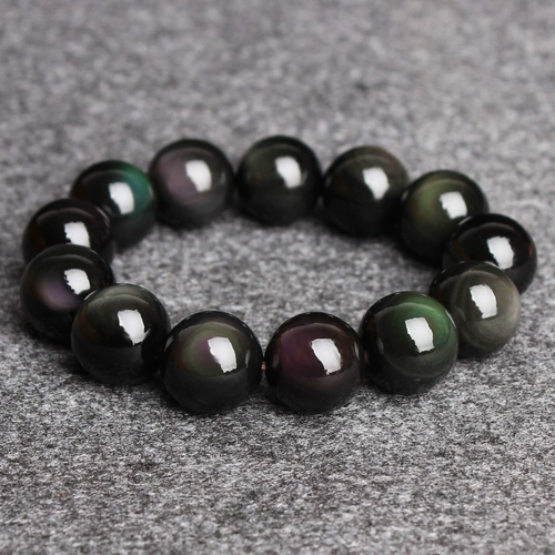 知客 Натуральный радужный браслет из натурального камня, оберег на день рождения подходит для мужчин и женщин, аксессуар