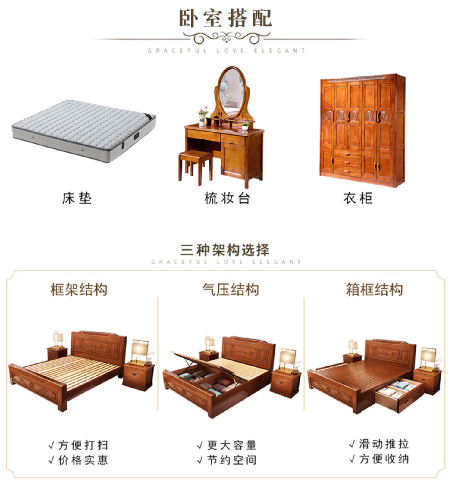 Đôi giường gỗ 1,8 m lưu trữ hộp ngăn kéo cao giường ngủ giường ngủ 1,5m Trung Quốc cổ đồ nội thất giả gỗ gụ phòng ngủ - Giường mẫu giường sắt đẹp