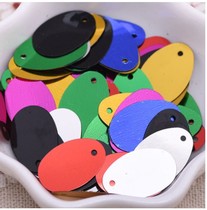 10 10 * 14 Colour oval bright sheet beads sheet DIY handmade hair accessories Accessories Material Shoes Cap Clothing Accessories