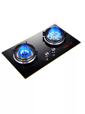 Gas stove double-Port gas stove household embedded gas stove kitchen bench-top liquefied gas stove Meng fire stove gas stove gas stove gas stove