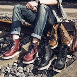 Martens, зимняя повседневная обувь в английском стиле, трендовые утепленные универсальные ботинки, туфли, в британском стиле