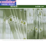 Зеленая свежая легкая и тонкая ткань для гостиной, делается под заказ