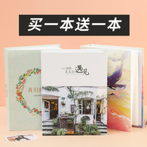 5 inch 6 inch 7 inch album this interstitial family album 200 plastic photos Couple album small album thin