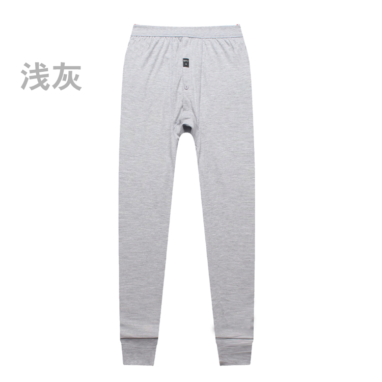 Quần mùa thu nam đơn mảnh cotton lỏng giữa và già cộng với phân bón XL phần mỏng dòng ấm quần đáy quần cotton quần bó sát cho nữ