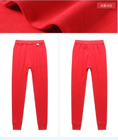 Người trung niên và người cao tuổi quần mùa thu nam cotton mỏng phần đơn cộng với phân bón XL quần cotton rộng eo cao quần ấm quần tất nữ
