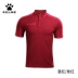 KELME Calme Mùa hè nam ngắn tay áo thể thao Polo Áo sơ mi tùy chỉnh Lapel Casual Paul Áo thun - Áo polo thể thao ao polo nam Áo polo thể thao