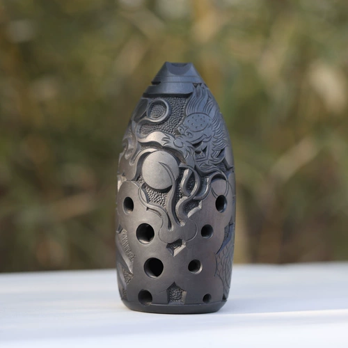 踏古 Tao Shi Shi Ten Pole Black Pottery Big Blockbuster Double Casting Professional Class Meteoritic Music Music Music Monastery