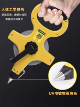 Olympic measuring tape 30 meters 50 meters 100M track and field long jump fiber tape measure portable ground-type stainless steel ruler