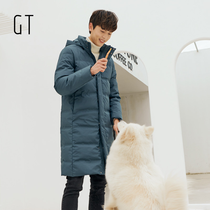 拉夏贝尔旗下 GARTINE 萨缇尼 防泼水中长款连帽男式羽绒服 天猫优惠券折后￥599包邮（￥1099-500）多色可选