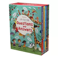 5 томов серии вопросов и ответов о еде, динозаврах, времени, теле и животных.