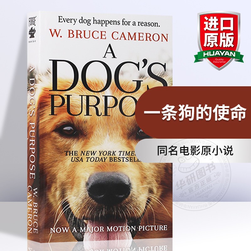 The Purpose of a Dog: Finding You in Reincarnation - Original English Novel a Dog's Purpose, Movie of the Same Name, Imported English Original Book, Directed by the Director of Hachiko, Can Be Paired with Stray Cat Bob