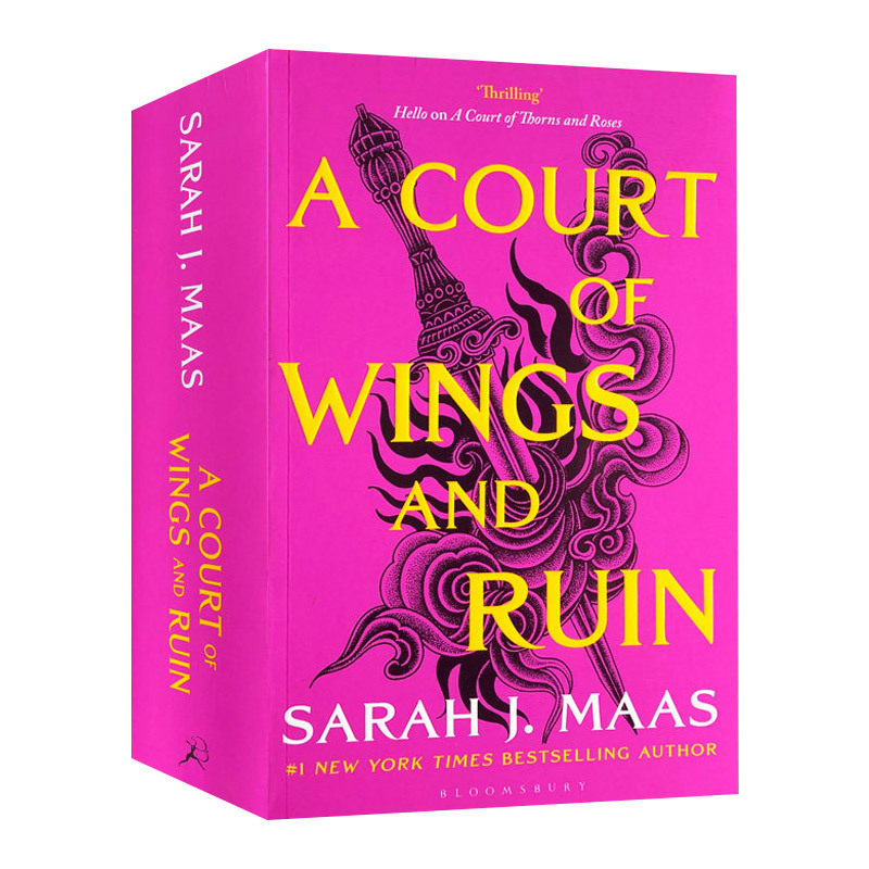 English Original Version a Court of Wings and Ruin Fairy Court Chronicle 3 the Court of Wind and Misfortune Wings and Ashes Sarah J. Maas English Edition Imported English Original Book