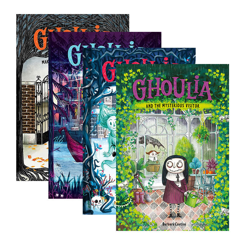 Huayan Original Edition English Original Ghoulia: the Colia Series from the Strange Manor, 4 Volumes, Children's Literature Chapter Books, Hardcover, Barbara Cantini, English Edition, Imported English Original Books Huayan Original Edition English Original Ghoulia: the Colia Series from the Strange Manor, 4 Volumes, Children's Literature Chapter Books, Hardcover, Barbara Cantini, English Edition, Imported English Original Books
