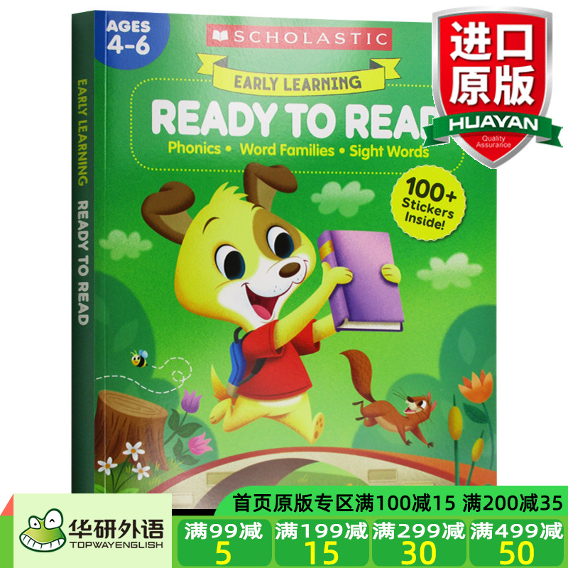 學樂早教英語練習簿準備閱讀英文原版scholastic Early Learning Ready To Read 兒童英語 啟蒙教材參考書英文版原版書籍正版