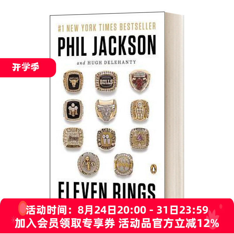 English Original Version of Eleven Rings the Soul of Success, the Autobiography of Zen Master Phil Jackson, English Edition, Imported Original English Book English Original Version of Eleven Rings the Soul of Success, the Autobiography of Zen Master Phil Jackson, English Edition, Imported Original English Book