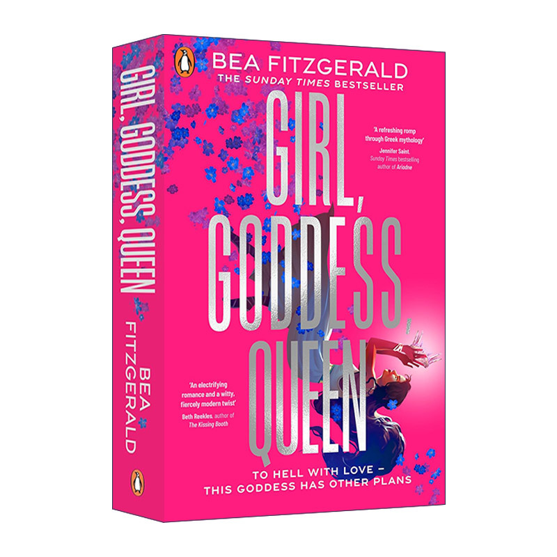 English Original Version of Girl Goddess Queen, a Bestselling Youth Mythology Novel by Bea Fitzgerald, Reimagining Persephone and Hades. English Edition, Imported Original English Book