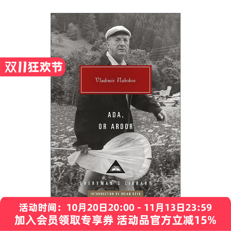 English Original Version Ada or Ardor Nabokov Everyman Hardcover Collector's Edition English Version Imported English Original Book