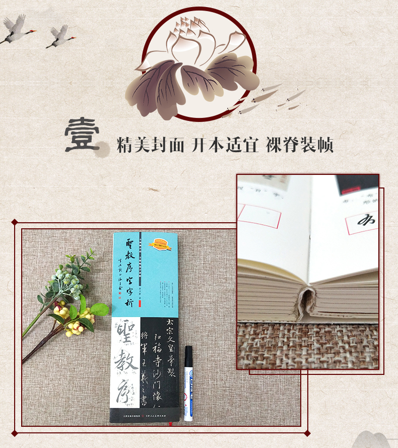 王羲之圣教序字字析 黄文新著 碑帖笔法临析毛笔书法临摹软笔笔法解析书法教程 天津人美