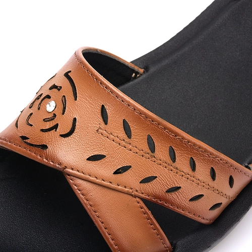 Сандалии для матери, обувь, нескользящие летние комфортные туфли, для среднего возраста, мягкая подошва