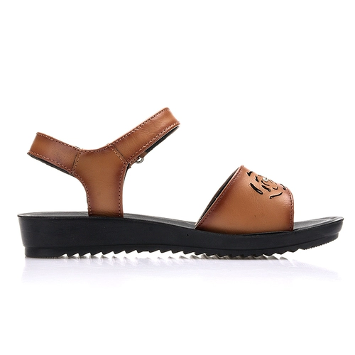 Сандалии для матери, обувь, нескользящие летние комфортные туфли, для среднего возраста, мягкая подошва