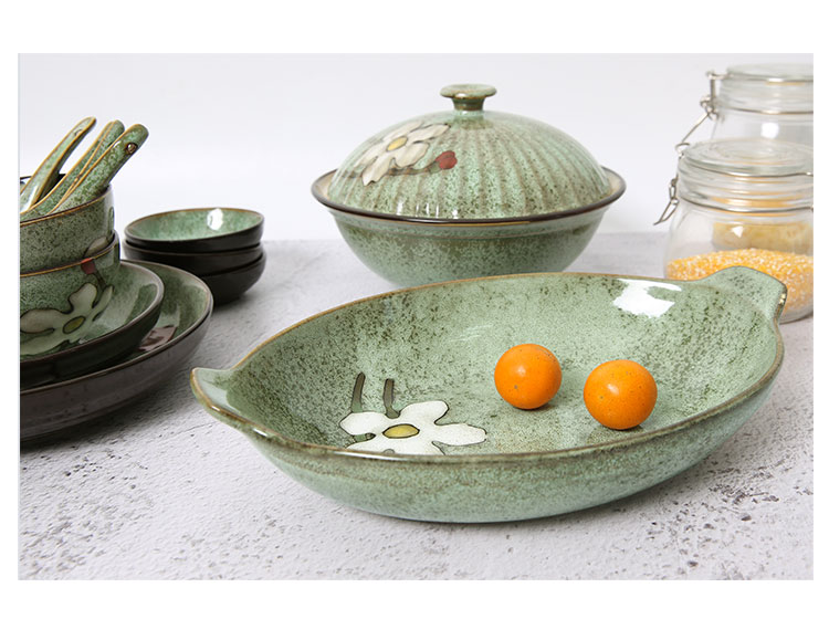 Yuquan dish plate of household ceramic plate plate plate disc tray was new fish dish of steamed fish plate