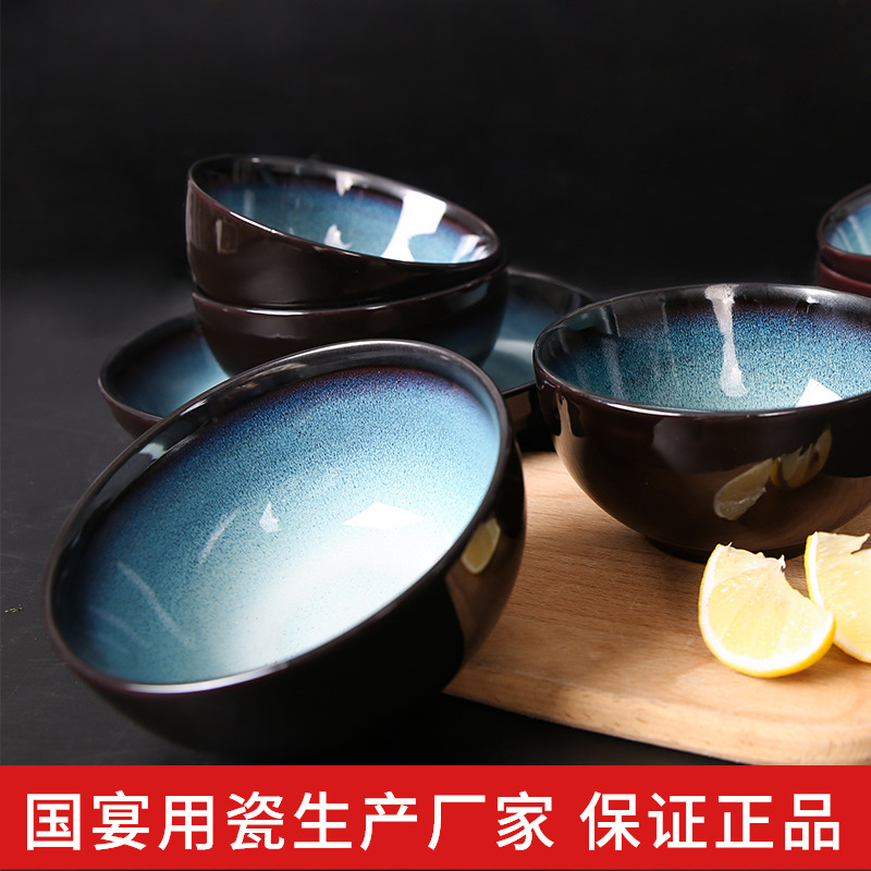 Spring rain yuquan 】 【 Korean ceramic dishes suit household tableware bowl dish dish Japanese dishes