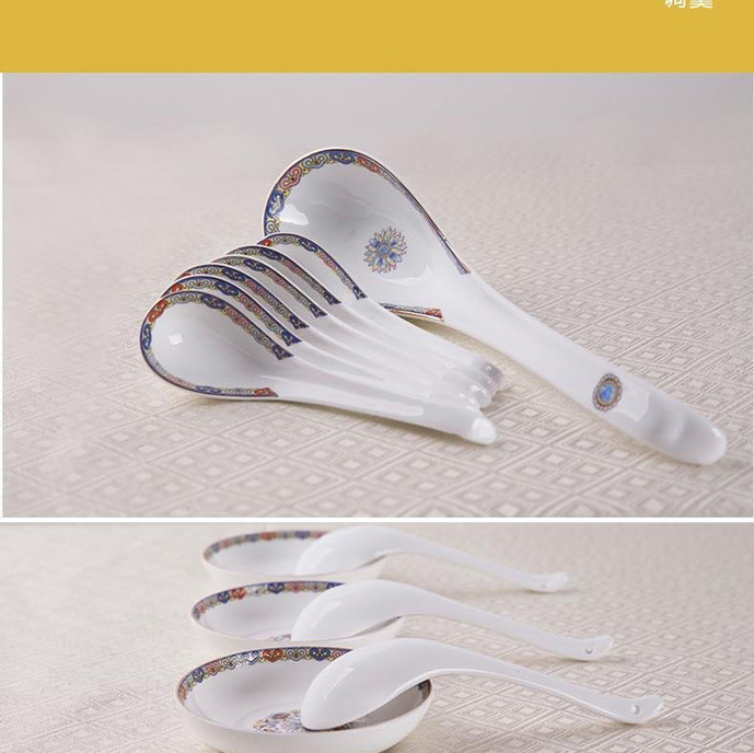 Gaochun ceramics Wan Fubao the qing yuquan 】 【 39 head tableware suit APEC with exquisite craft
