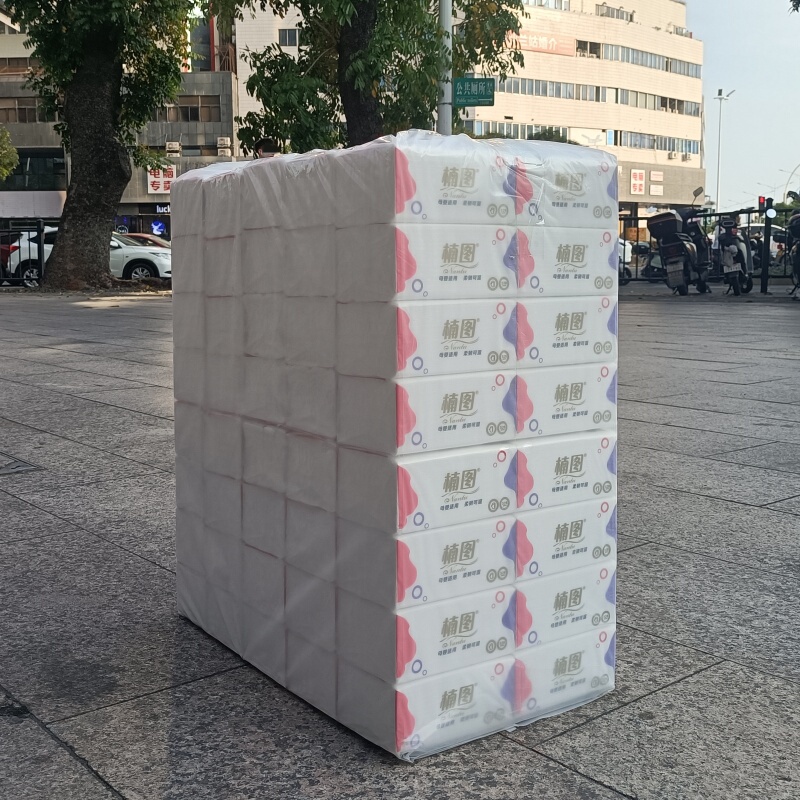 Wholesale Bulk Pack of Nan Paper Napkins 130*180mm, Affordable Household Napkins, Facial Tissues, Suitable for Street Stalls and Barbecues, 80 Packs