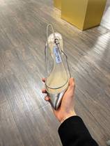 AB American purchases JIMMY CHOO JC pointed tip coarse heels sandals GEMMA40 heels 4cm high