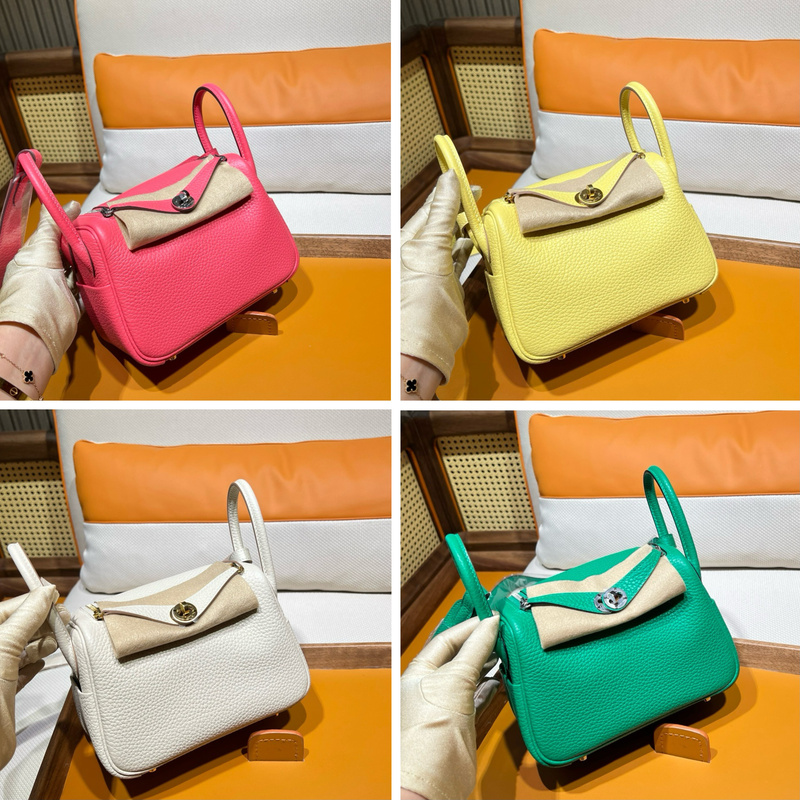 Mini Lindy Bag Mini Lindy 19 Fully Handmade Wax Thread Shoulder Crossbody Handbag Doctor Bag Imported Tc Large Cowhide Leather