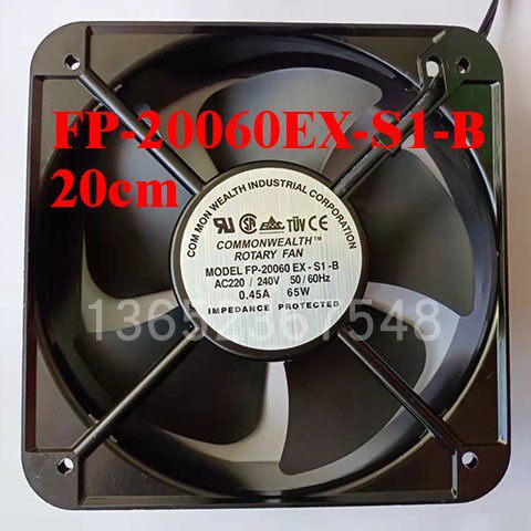 20cm mute heat dissipation ventilator FP-20060EX-S1-B Industrial enclosure Dedicated Fan 220380 V