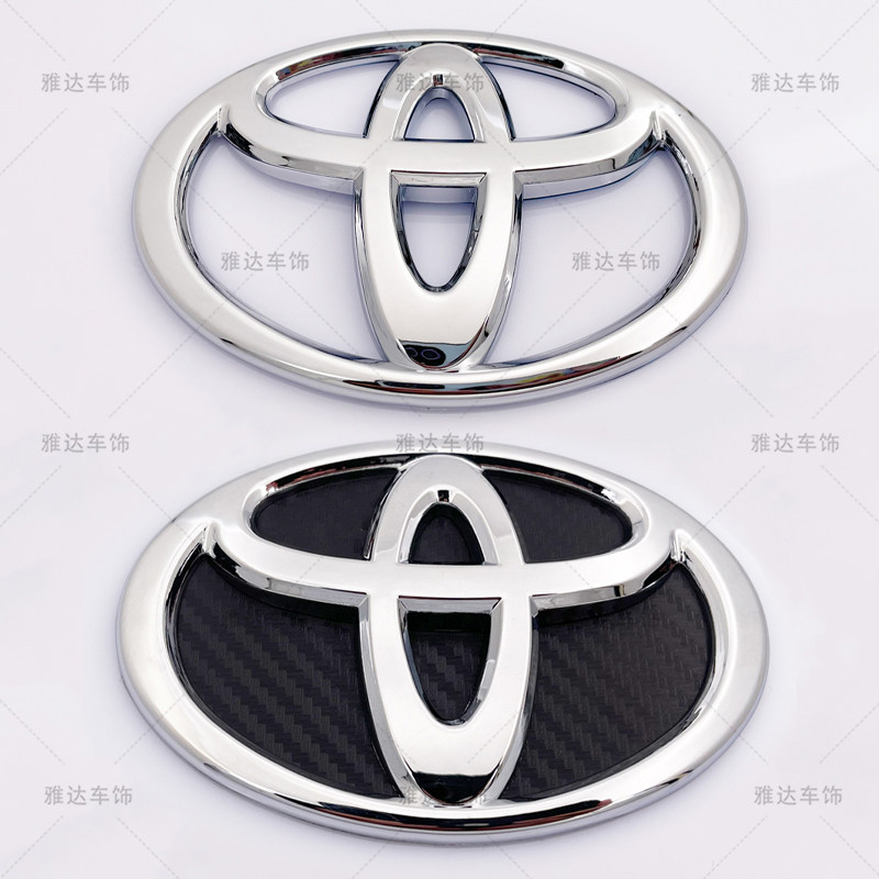 Подходит для наклейки с логотипом автомобиля Toyota спереди и сзади Camry Crown Reiz Corolla Vios Corolla на рулевом колесе наклейка с логотипом автомобиля