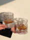 Light Luxury and High-End Diamond Whiskey Glass, Rotating Glass, Tumbler, Stress-Relief Crystal Wine Glass, Beer Glass