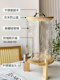 Self-Service Beverage Dispenser, Trendy Fruit Tea Bucket with Spigot, Beer, Cola, Juice Bucket Container, Glass Lemon Cold Water Pitcher