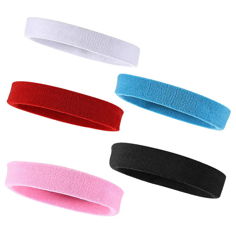Sports hair band male and female sweat-absorbing running headband anti-sweat yoga fitness basketball long-distance running bundle hair hoop protection