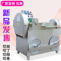 Large vegetable cutting machine Commercial electric multi-function automatic vegetable kitchen canteen shredding dicing slicing and segmenting