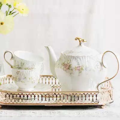 Anna 16 o'clock bone China coffee cup European small luxury small exquisite set Ceramic British afternoon tea tea set high-end