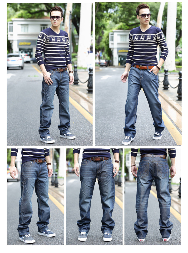 Jeans pour grands chantiers droite en vrac en coton pour automne - Ref 1464875 Image 33