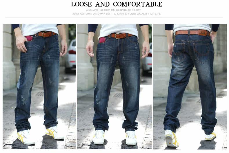 Jeans pour grands chantiers droite en vrac en coton pour automne - Ref 1464875 Image 43